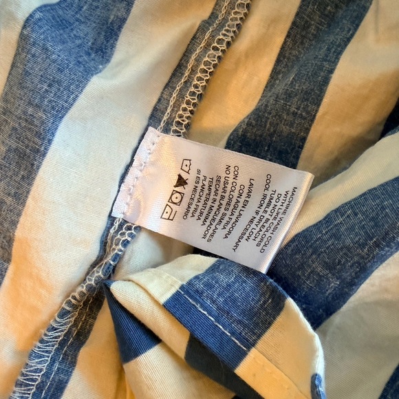 Tahari Blue and White Striped Button-Front Maxi Dress XS - Picture 11 of 16